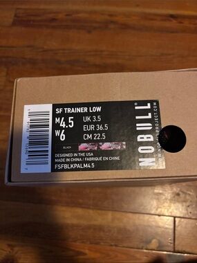 NOBULL SF Trainer Low Black with Multicolor Accent women’s size 6